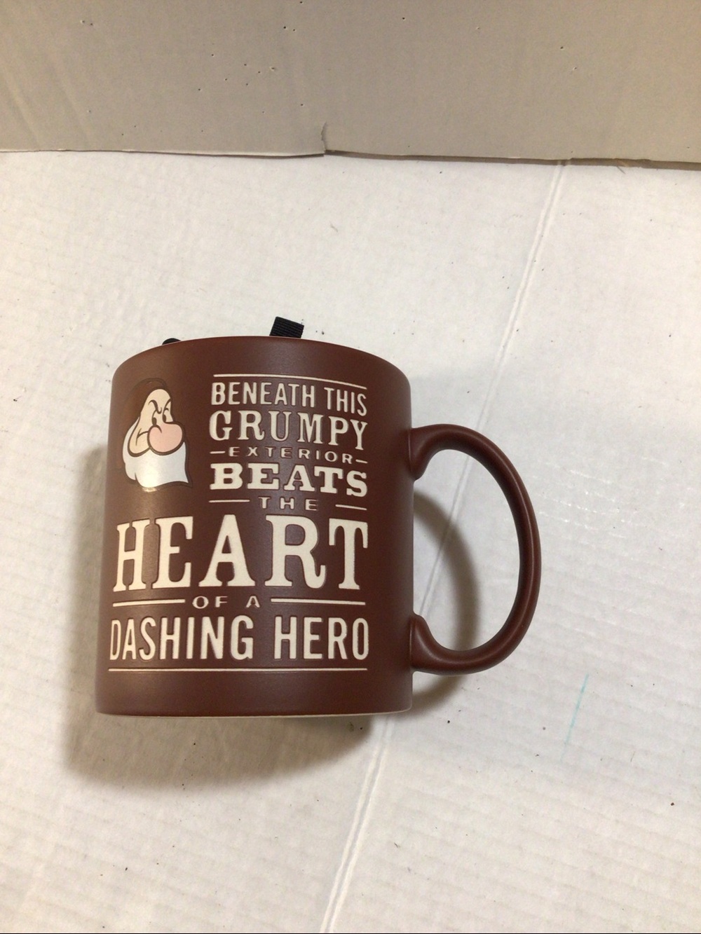 Disney Parks Grumpy Dwarf Heart of a Dashing Hero Coffee Mug 20oz